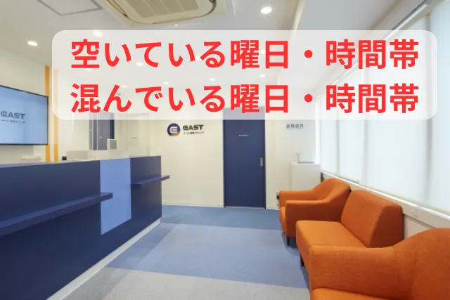 イースト駅前クリニック高松院の空いている曜日・時間帯と混んでいる曜日・時間帯